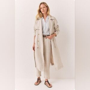 The White Company Cream Trench Coat